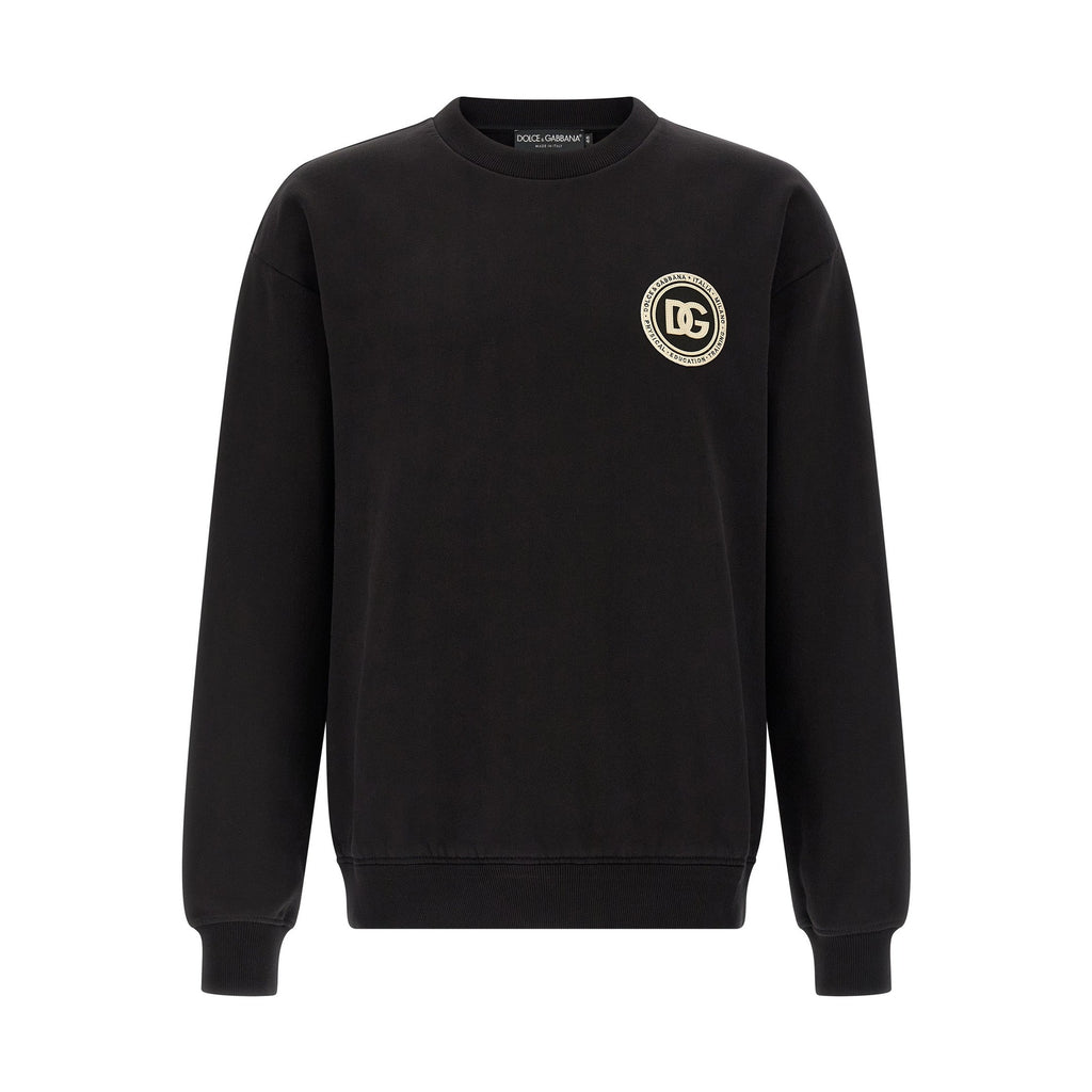 Dolce & Gabbana Black Cotton Sweatshirt