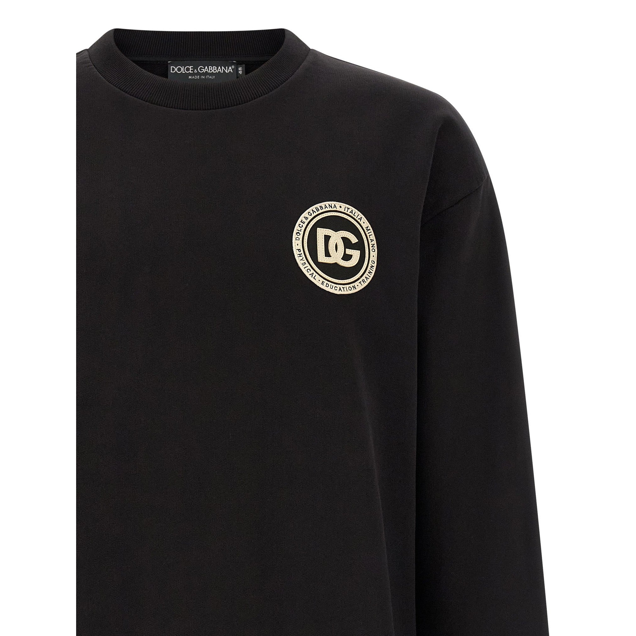 Dolce & Gabbana Black Cotton Sweatshirt