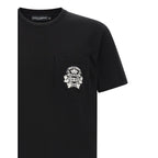 Dolce & Gabbana Black Cotton T-Shirt