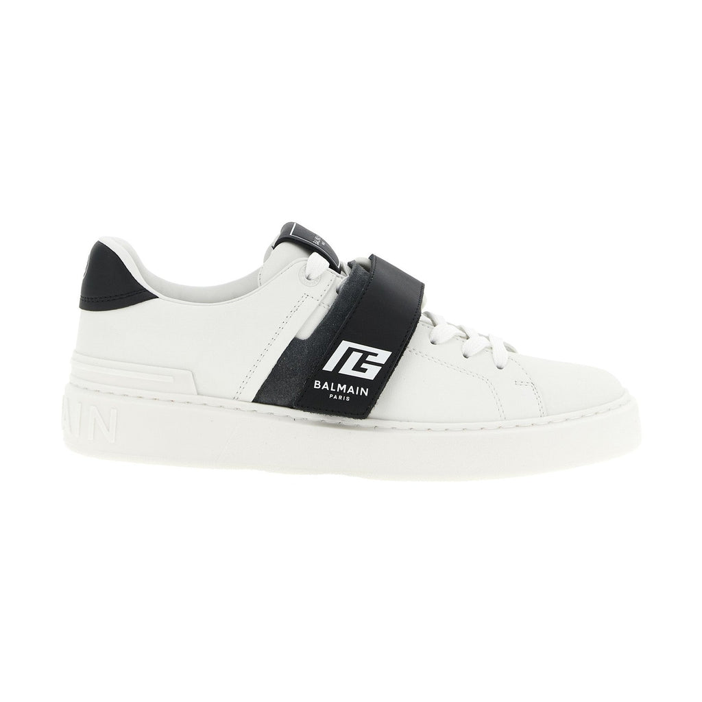 Balmain Bicolor Calfskin Low Top Sneakers