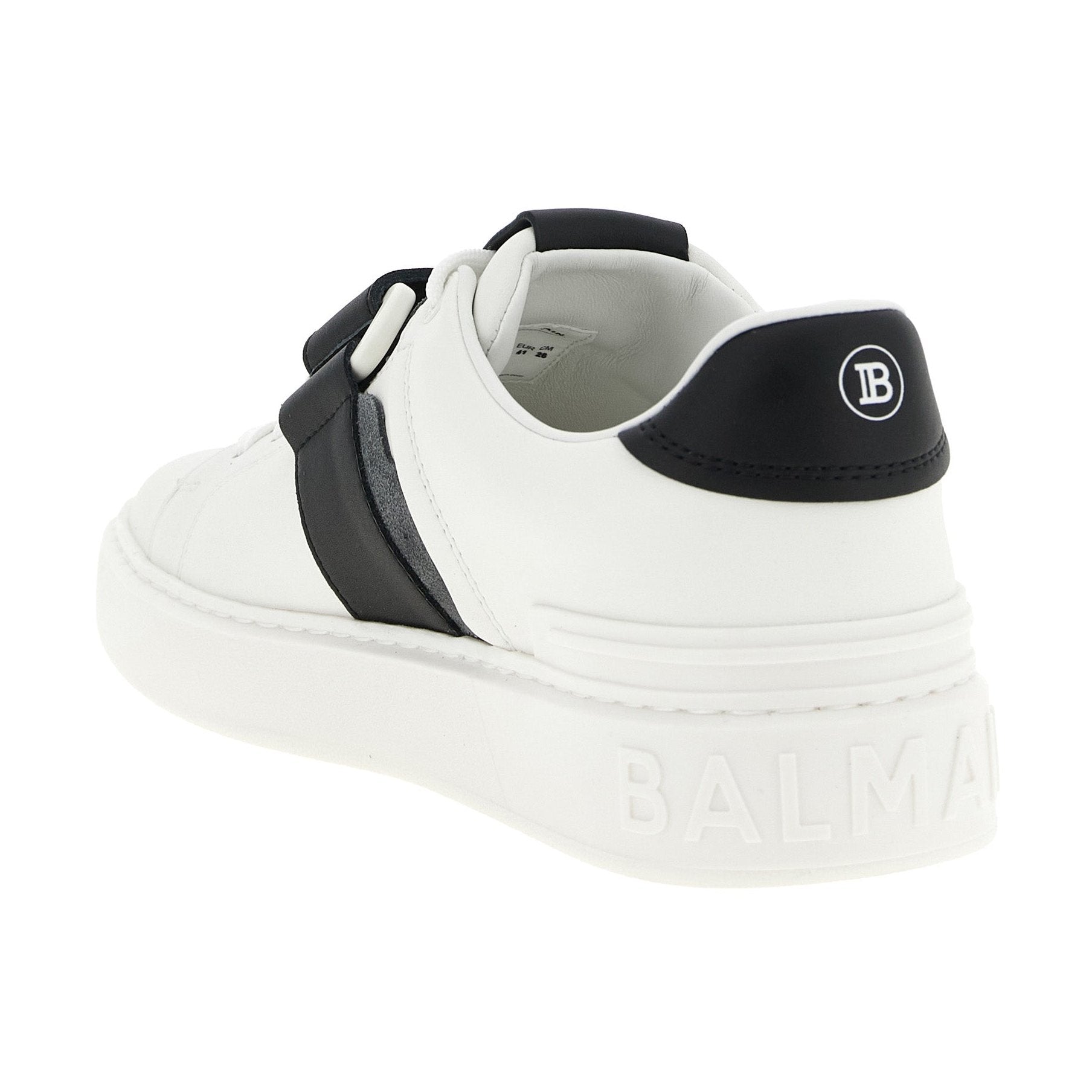 Balmain Bicolor Calfskin Low Top Sneakers
