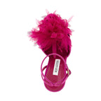 Aquazzura Fuchsia Textile Stiletto Heel Sandals