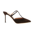 Aquazzura Brown Goatskin High Heel Pumps