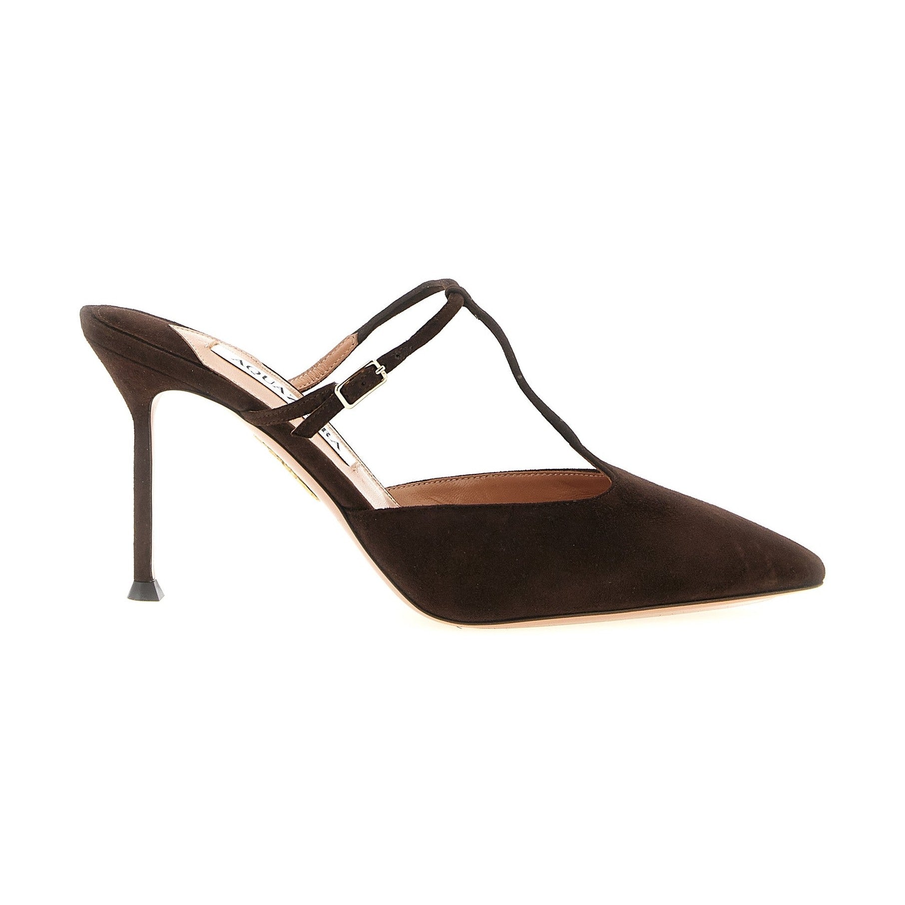 Aquazzura Brown Goatskin High Heel Pumps