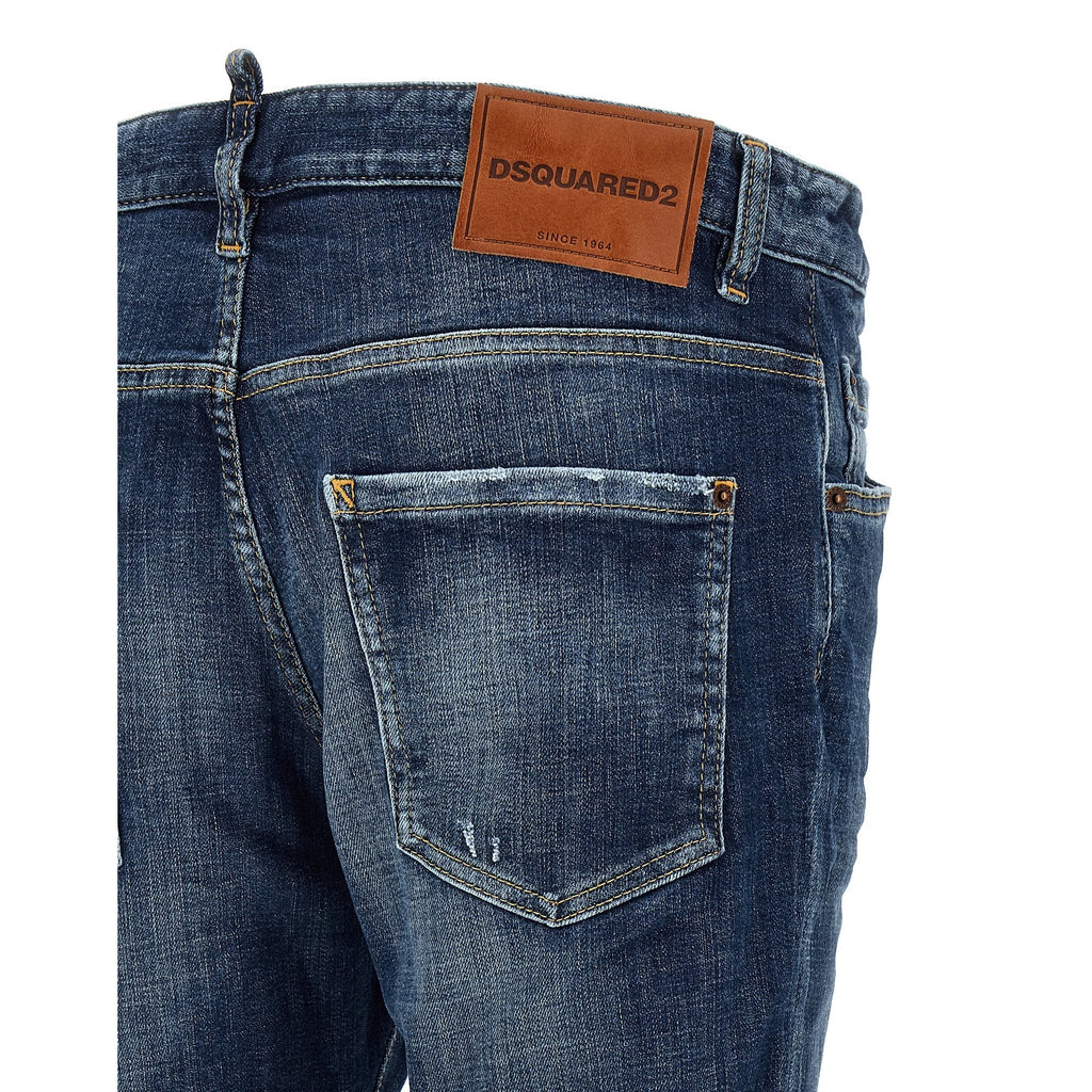 Dsquared² Blue Cotton Jeans Denim