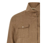 Herno Beige Wool Full-Length Jacket