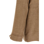 Herno Beige Wool Full-Length Jacket