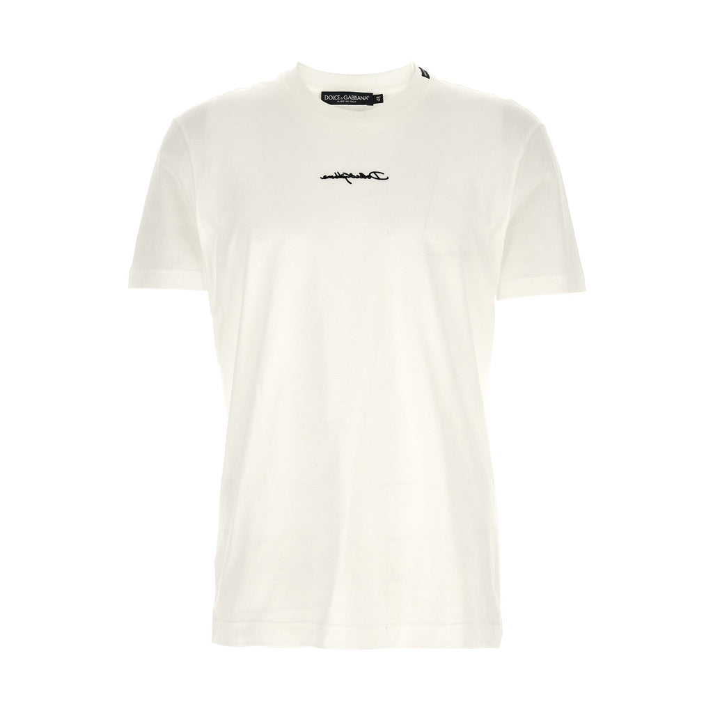 Dolce & Gabbana White Cotton T-Shirt