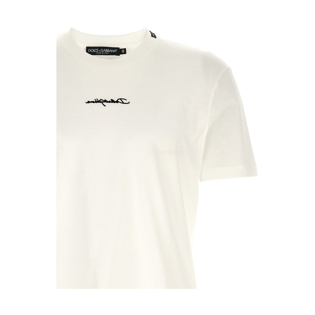 Dolce & Gabbana White Cotton T-Shirt