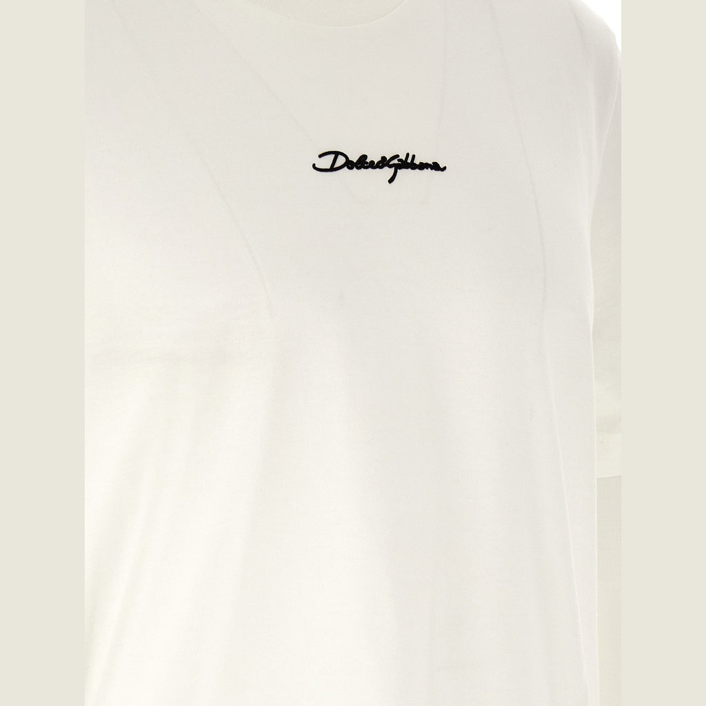 Dolce & Gabbana White Cotton T-Shirt