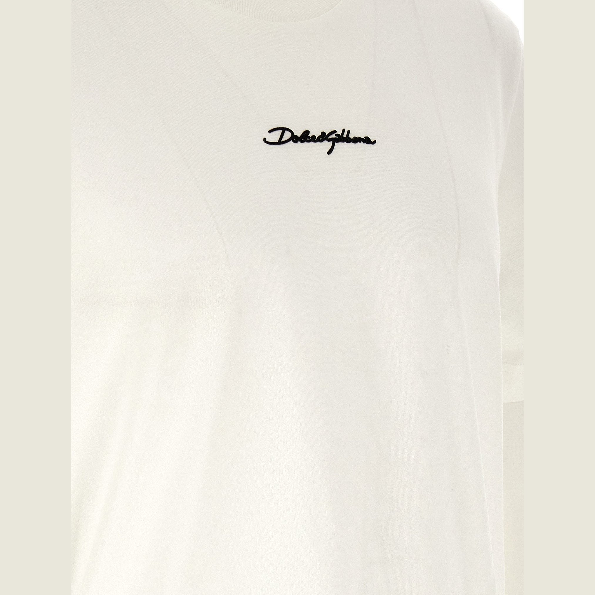 Dolce & Gabbana White Cotton T-Shirt