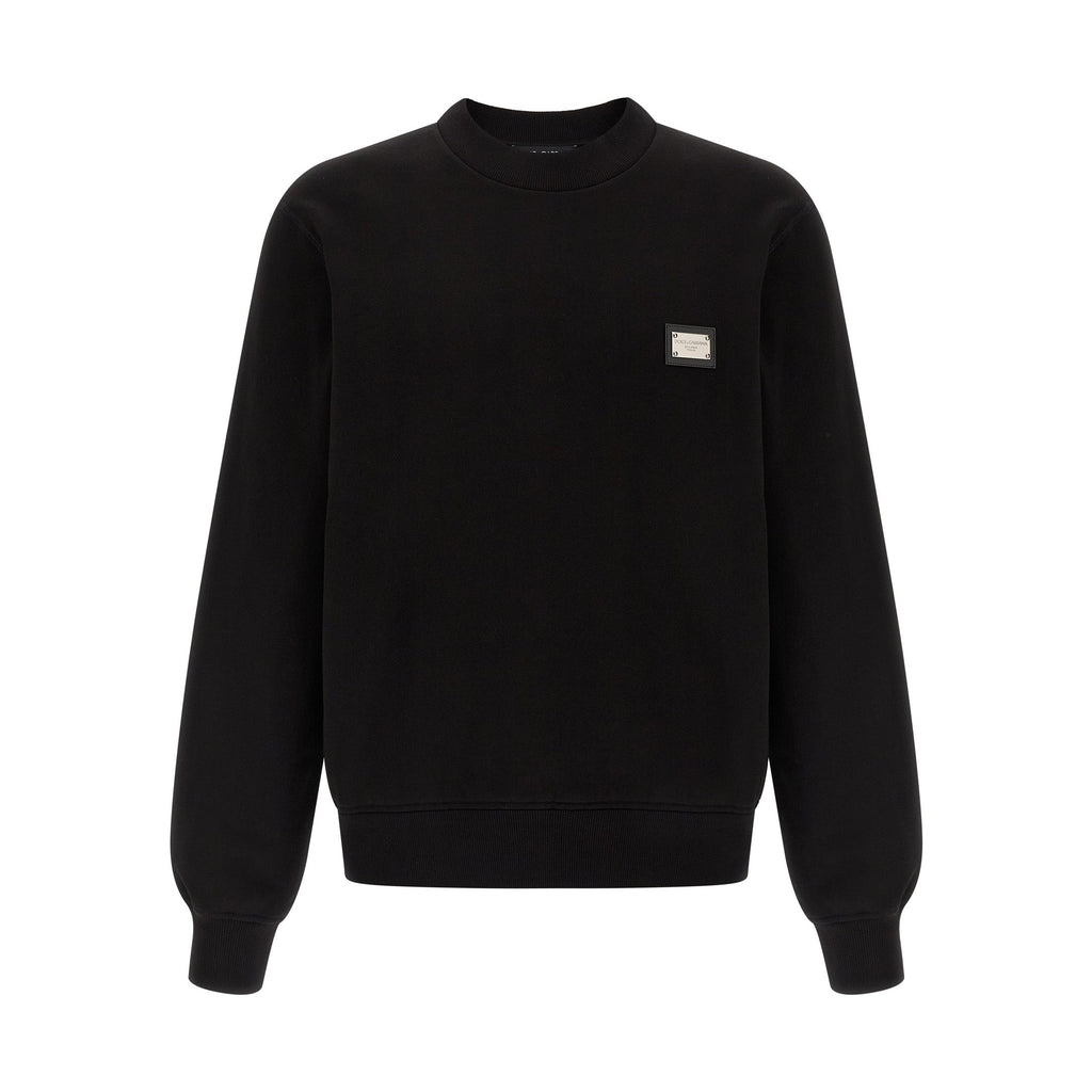 Dolce & Gabbana Black Cotton Sweatshirt
