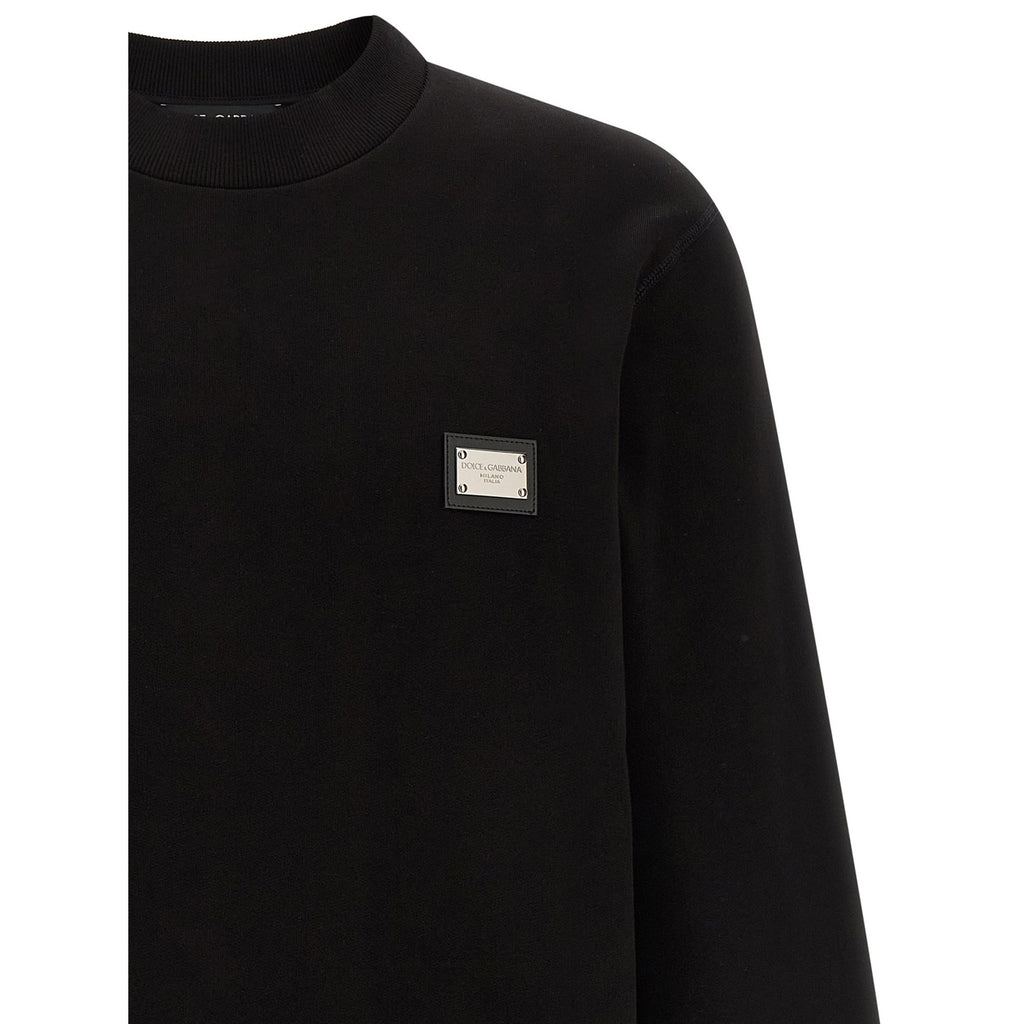 Dolce & Gabbana Black Cotton Sweatshirt