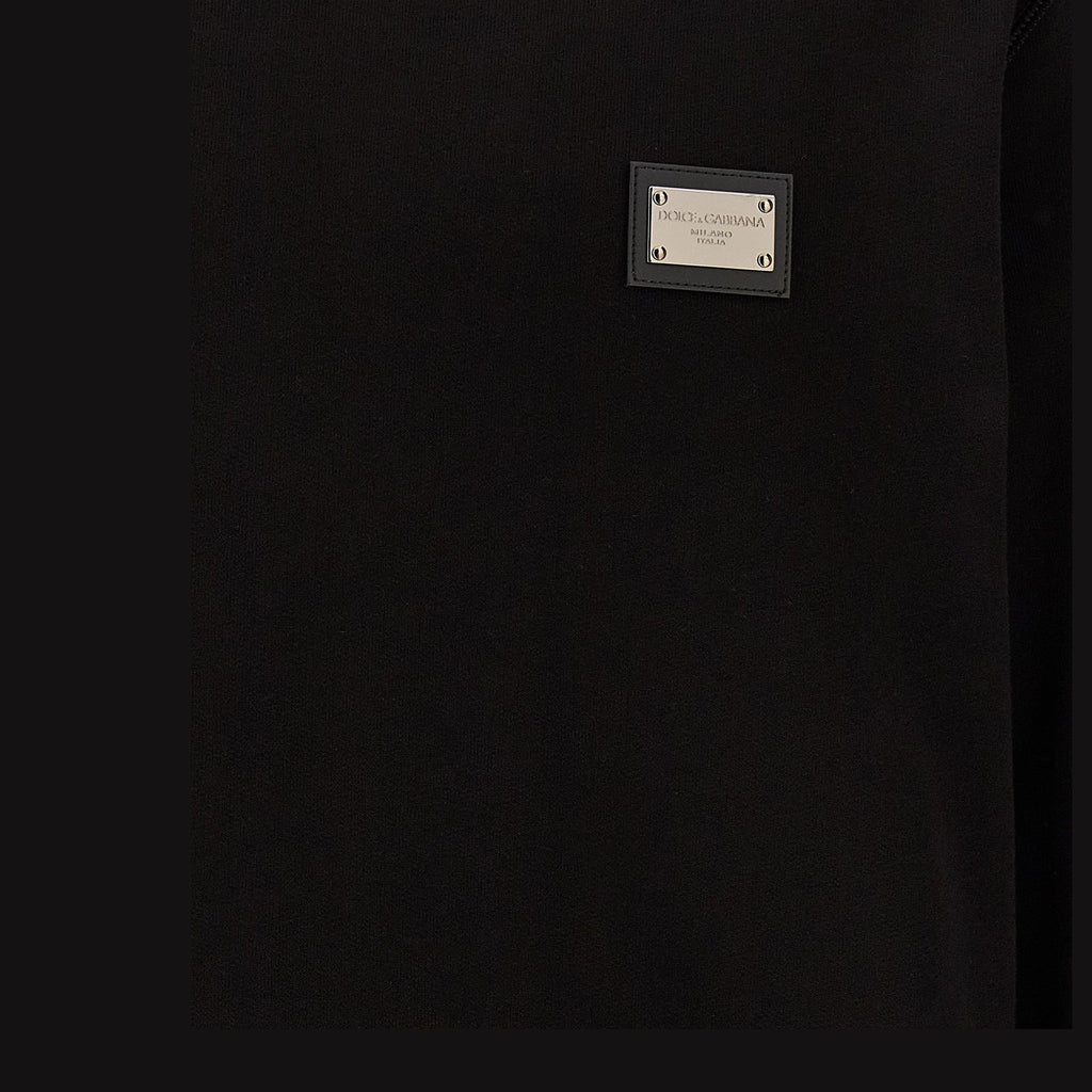 Dolce & Gabbana Black Cotton Sweatshirt