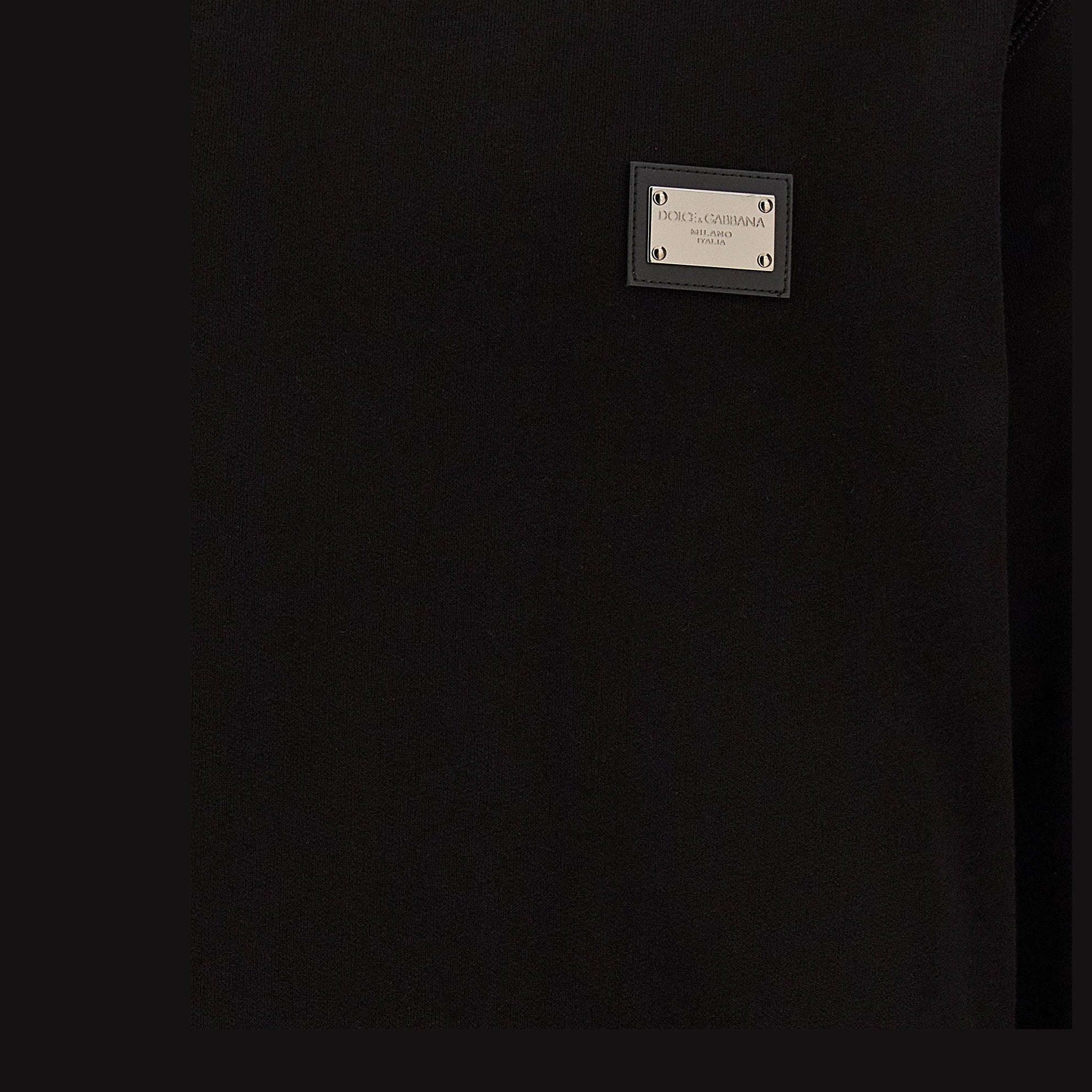 Dolce & Gabbana Black Cotton Sweatshirt