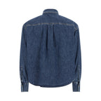 Brunello Cucinelli Blue Cotton Blouse