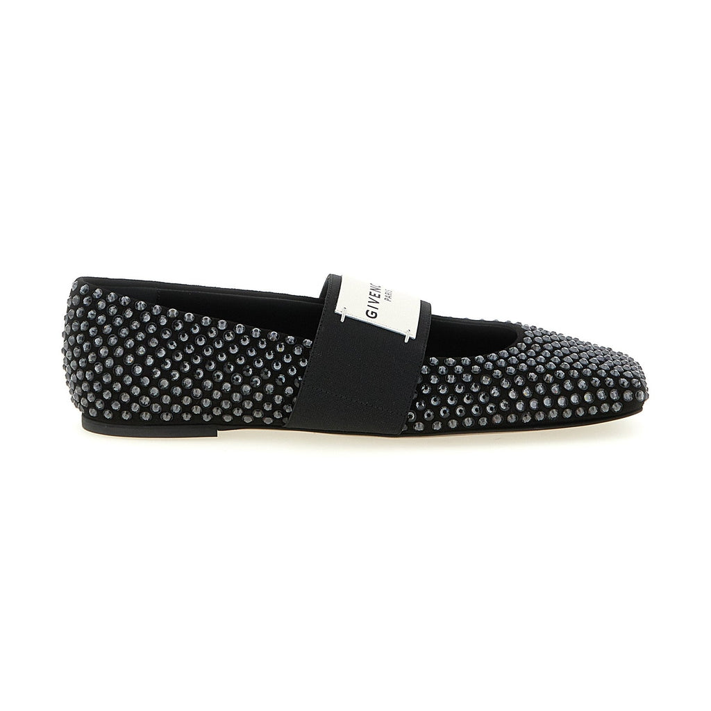 Givenchy Black Calfskin Ballet Flats