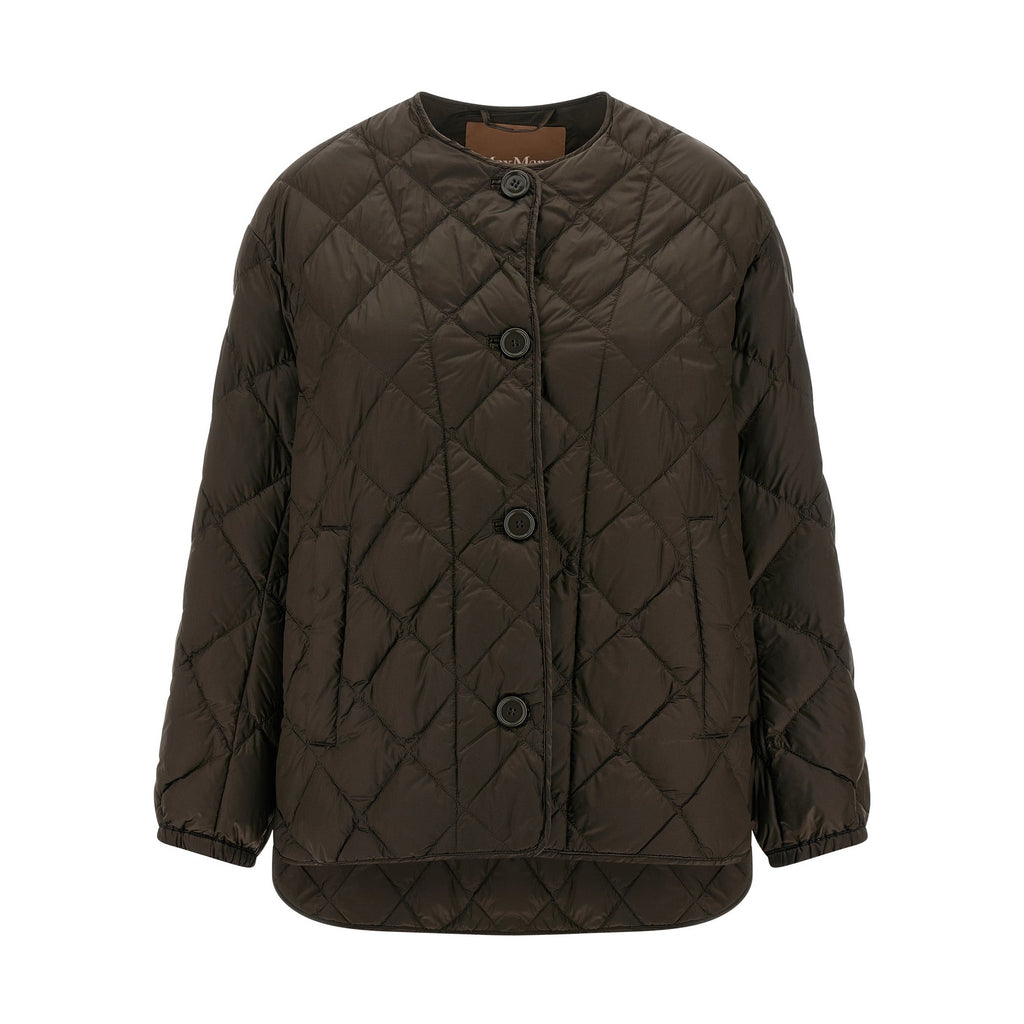Max Mara Brown Polyamide Full-Length Jacket