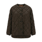 Max Mara Brown Polyamide Full-Length Jacket