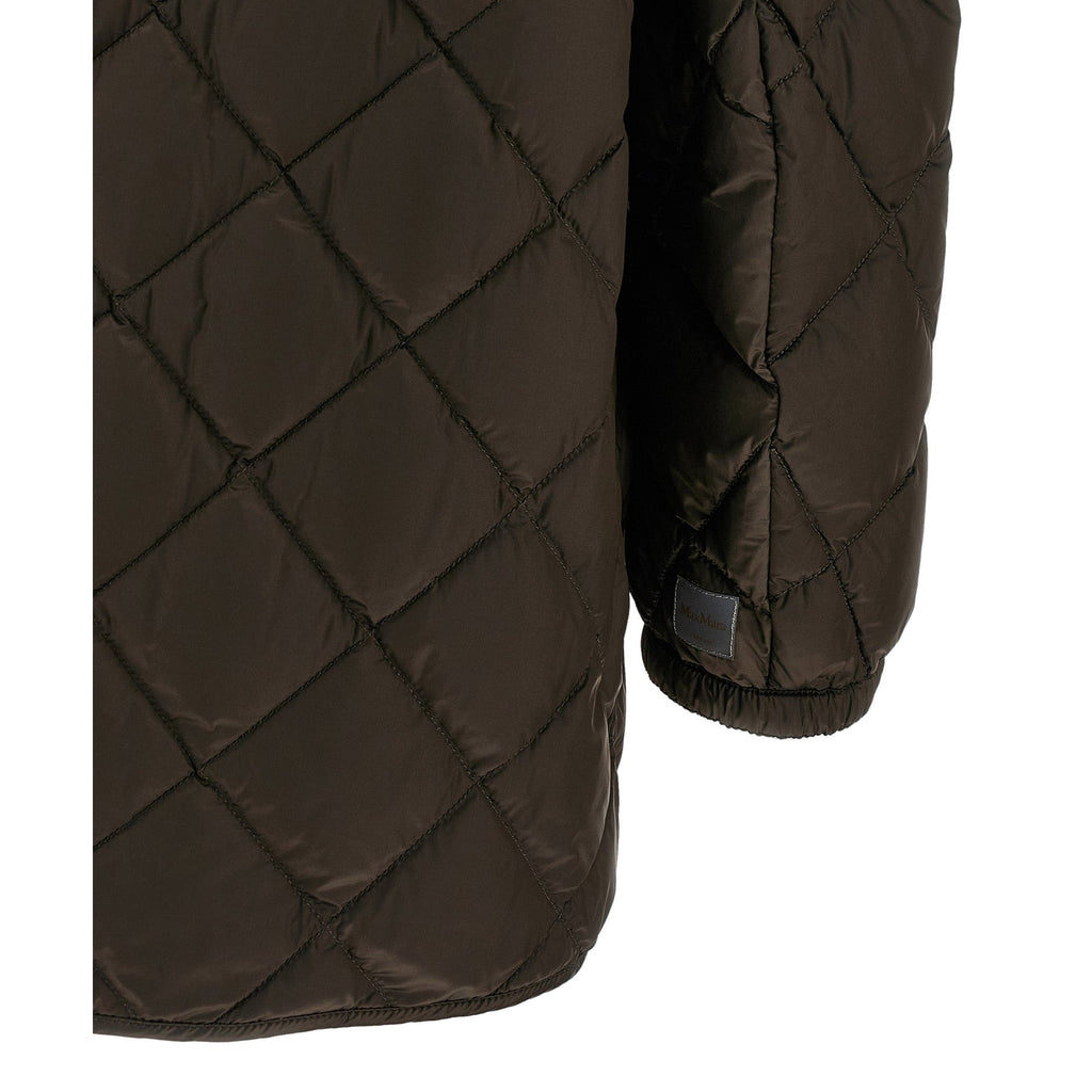 Max Mara Brown Polyamide Full-Length Jacket