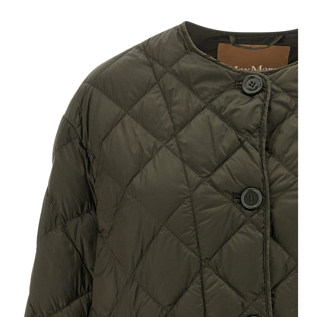 Max Mara Bicolor Polyamide Full-Length Jacket