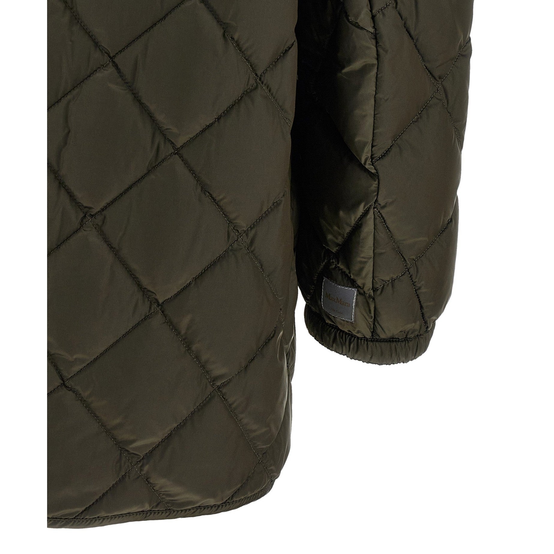 Max Mara Bicolor Polyamide Full-Length Jacket