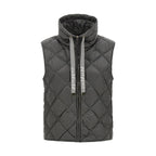 Max Mara Gray Polyamide Sleeveless Jacket