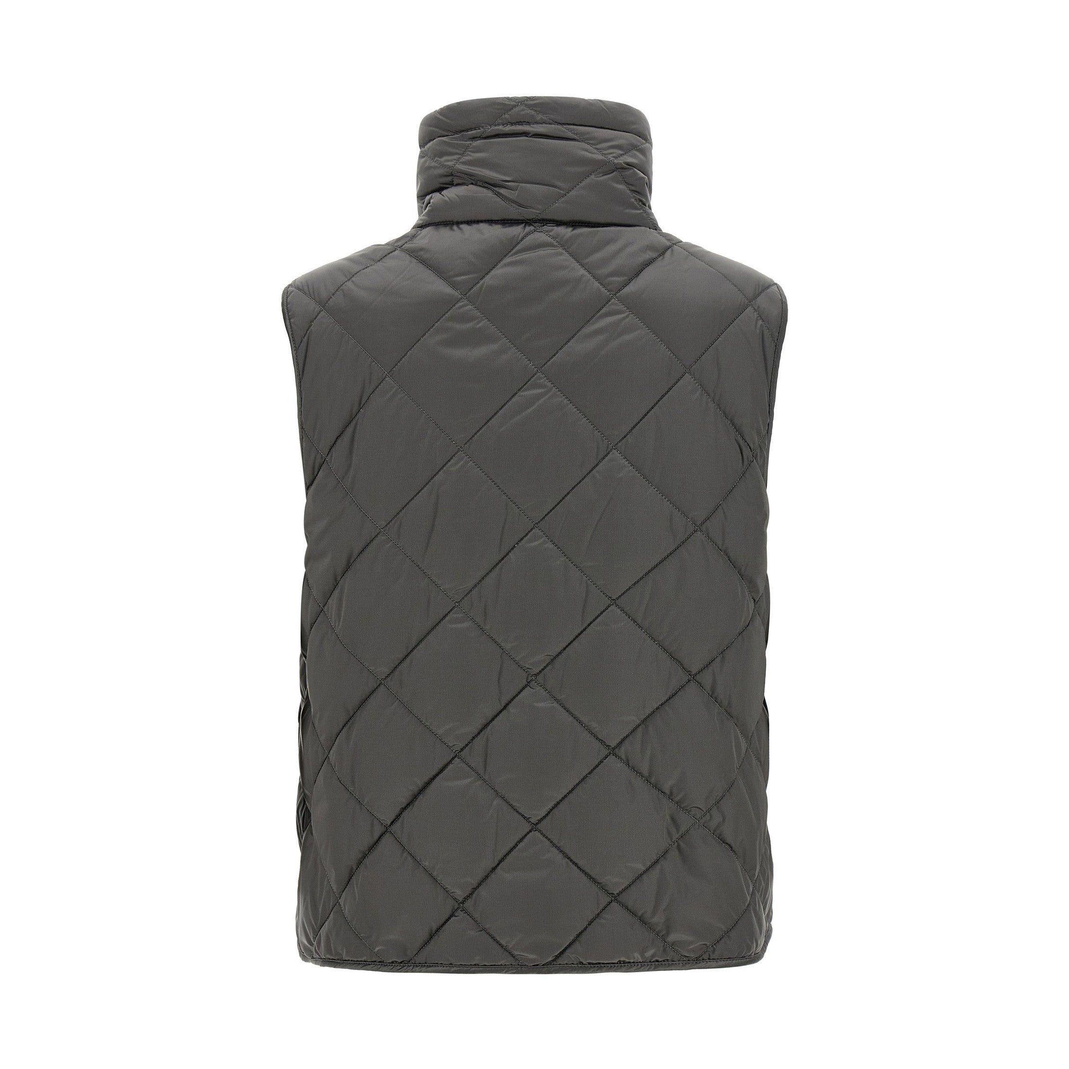 Max Mara Gray Polyamide Sleeveless Jacket