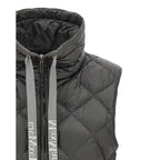 Max Mara Gray Polyamide Sleeveless Jacket