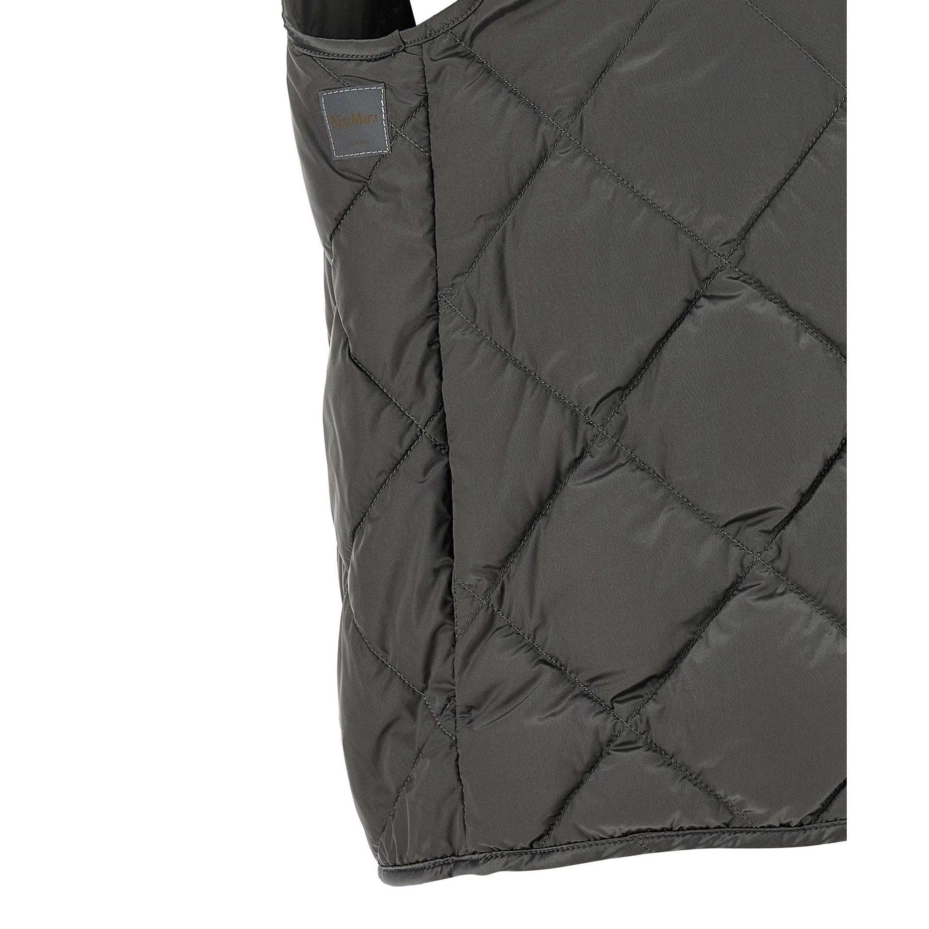 Max Mara Gray Polyamide Sleeveless Jacket