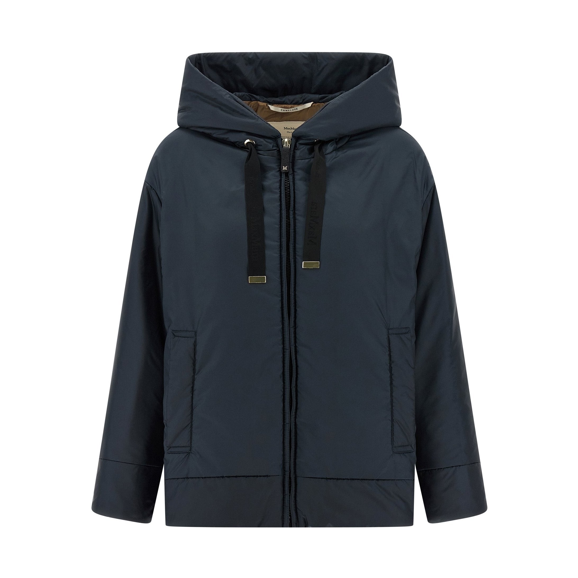 Max Mara Blue Polyester Shell Jacket