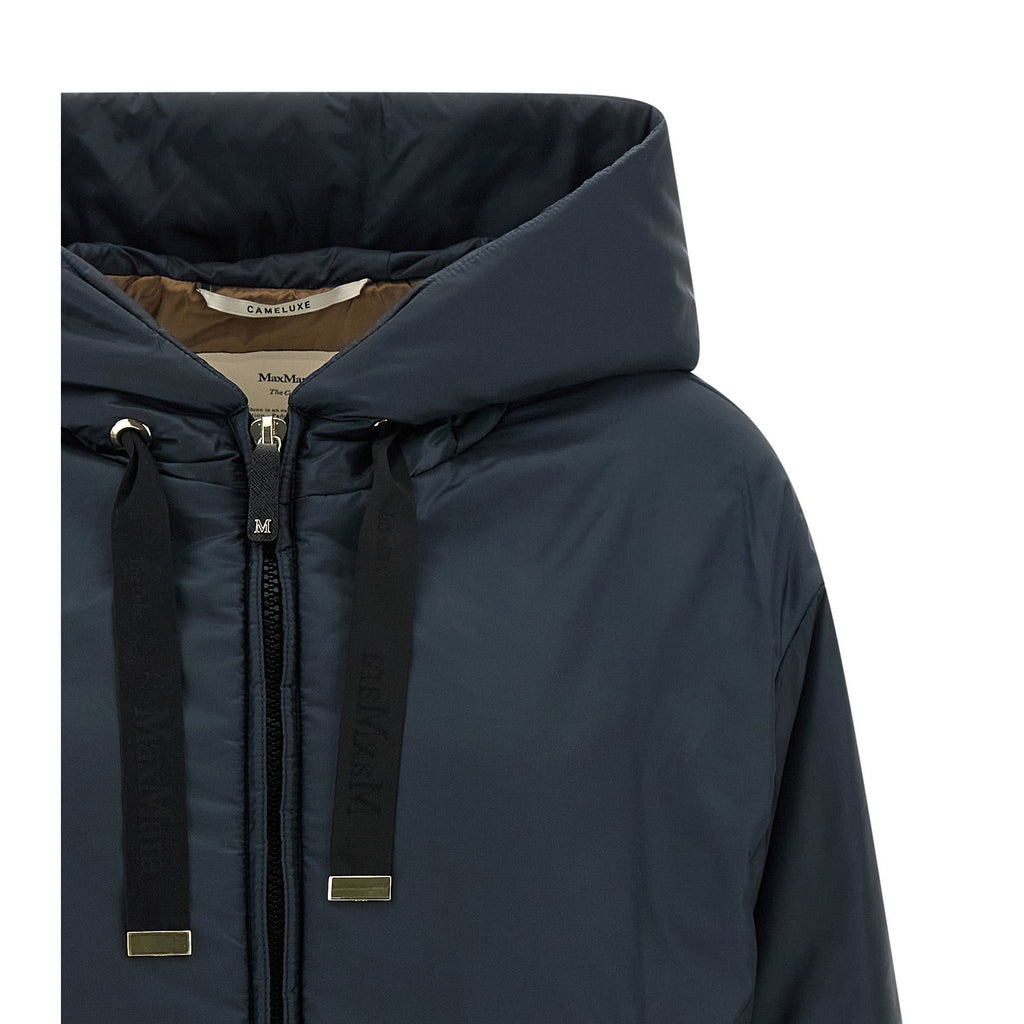 Max Mara Blue Polyester Shell Jacket