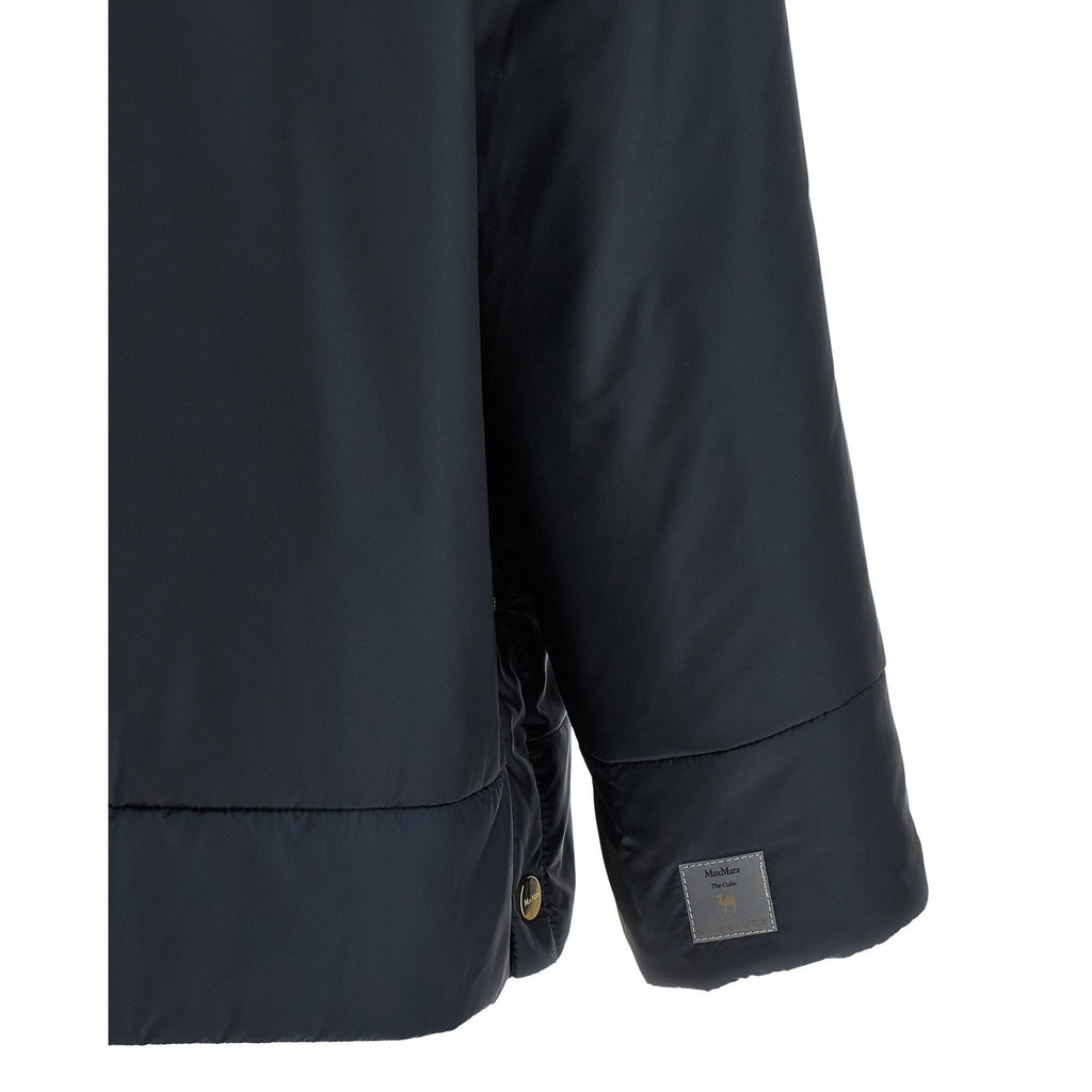 Max Mara Blue Polyester Shell Jacket