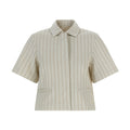 Max Mara Beige Cotton Full-Length Jacket