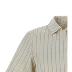 Max Mara Beige Cotton Full-Length Jacket