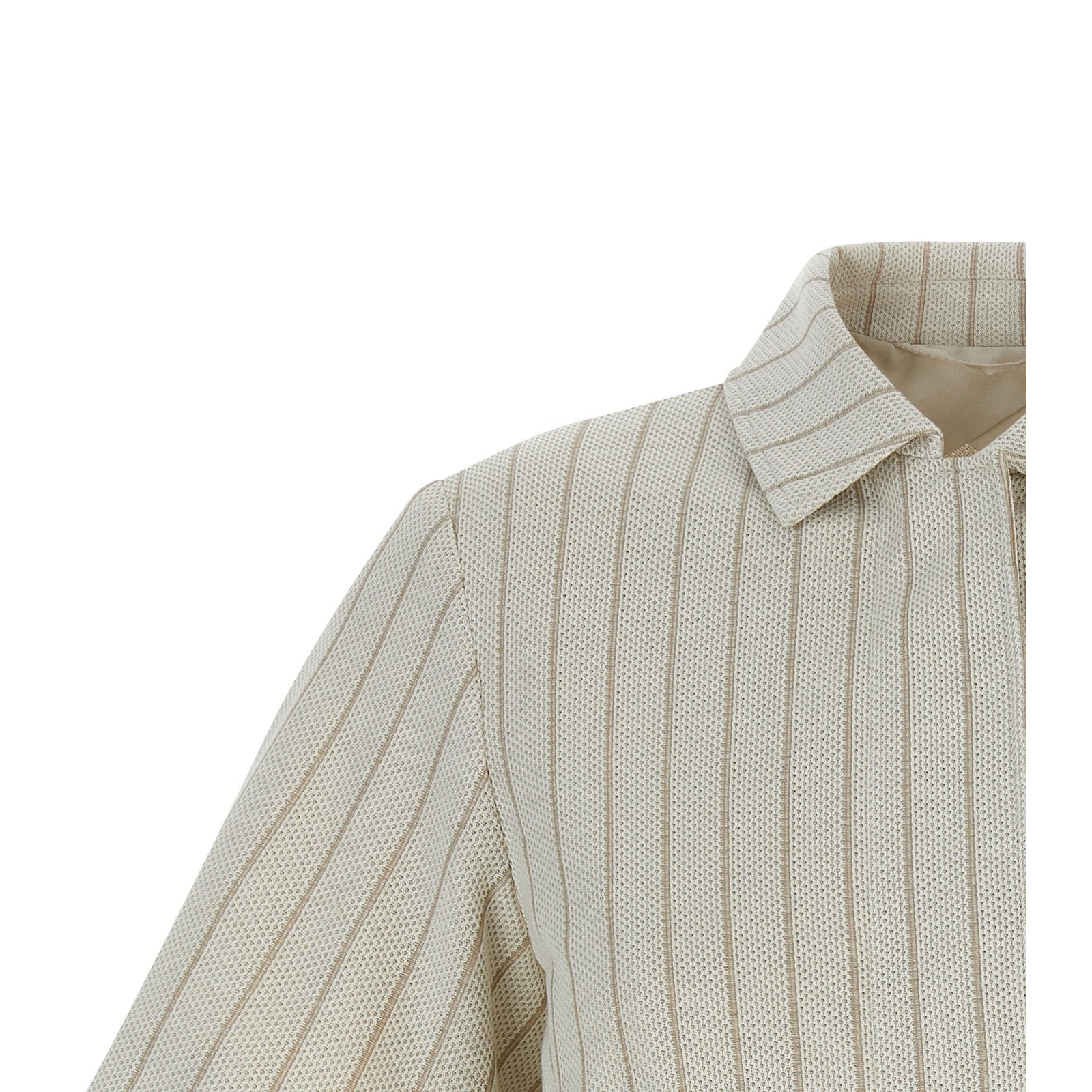 Max Mara Beige Cotton Full-Length Jacket