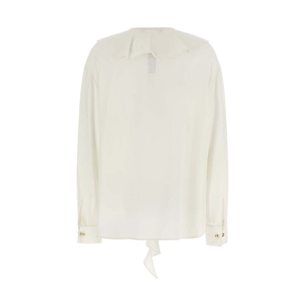 Max Mara White Silk Blouse