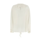 Max Mara White Silk Blouse