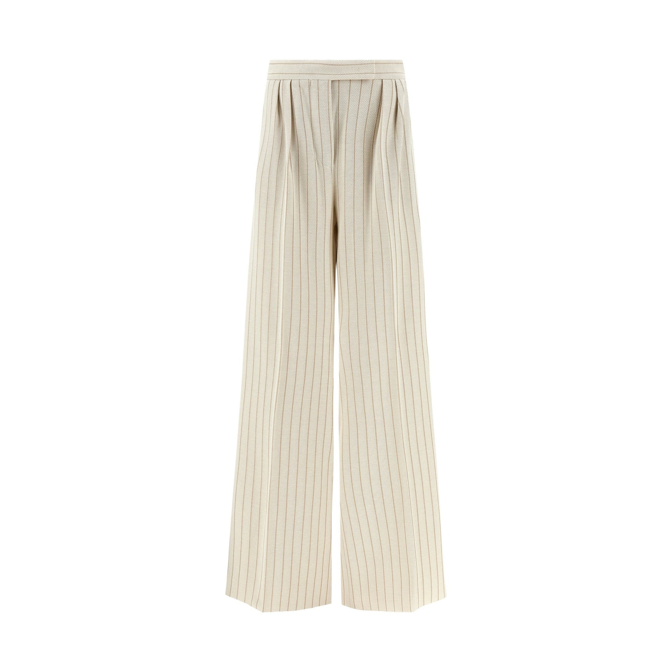 Max Mara White Cotton Casual Pants