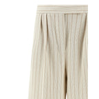 Max Mara White Cotton Casual Pants