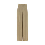 Max Mara Beige Silk Dress Pants