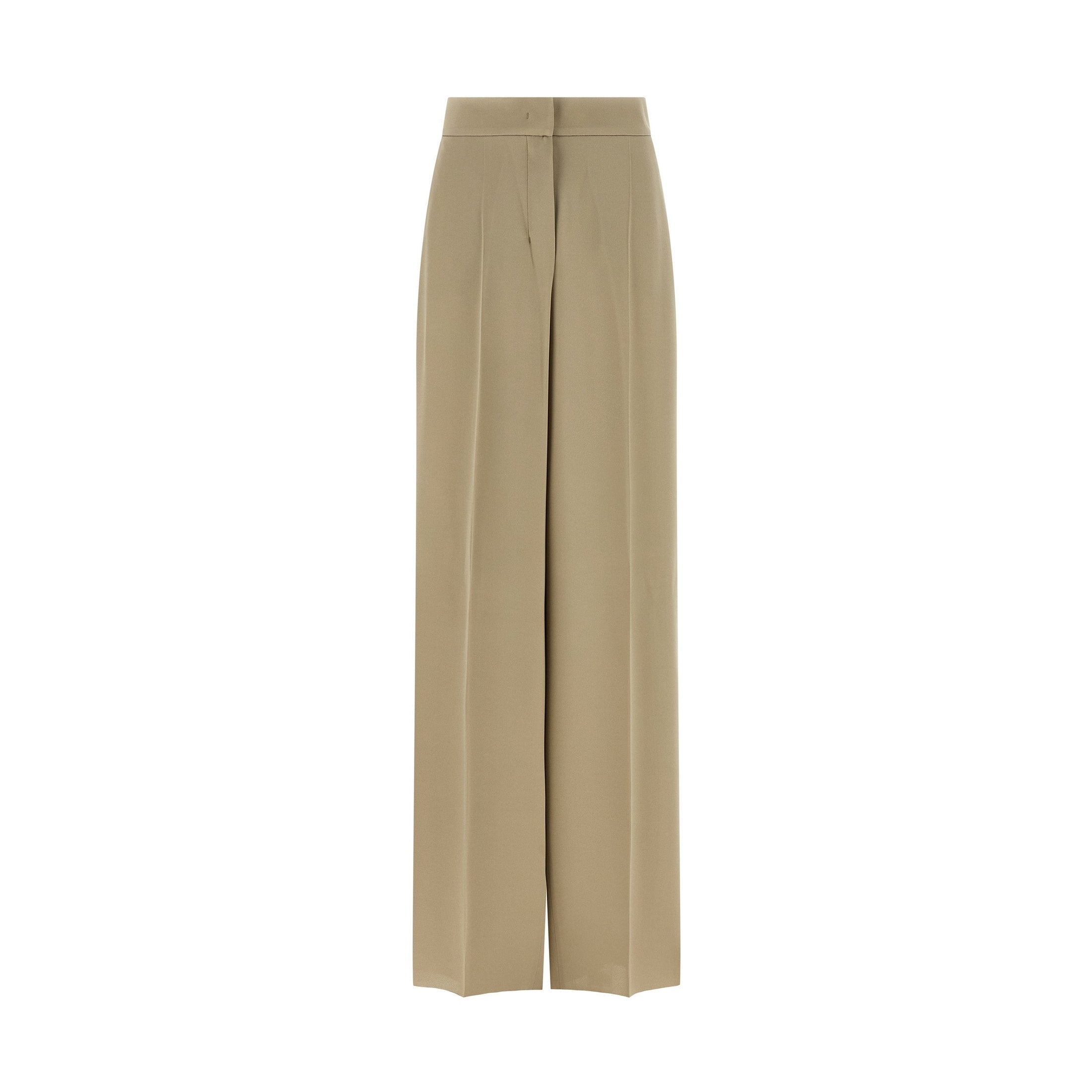 Max Mara Beige Silk Dress Pants