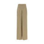 Max Mara Beige Silk Dress Pants