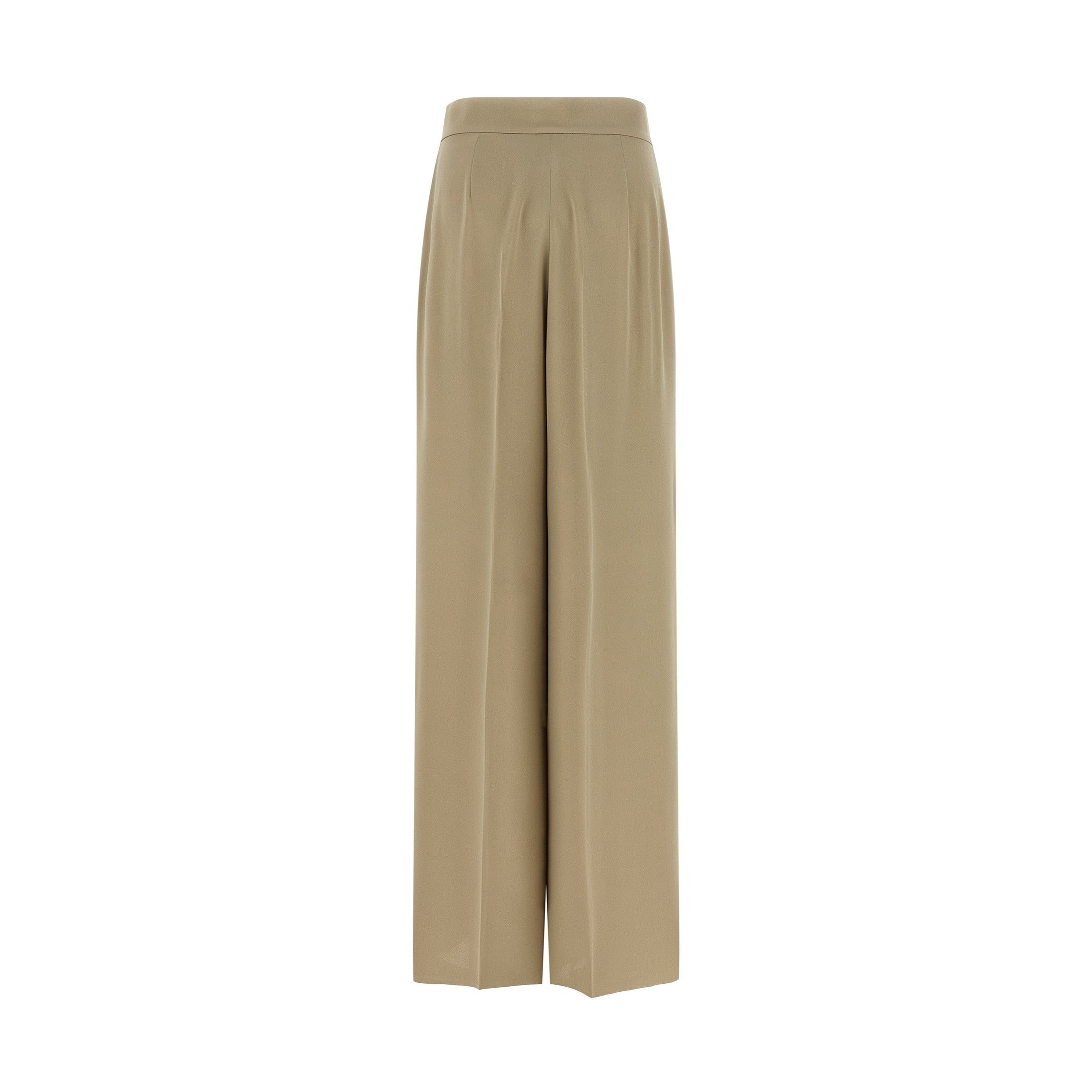 Max Mara Beige Silk Dress Pants