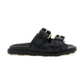Moschino Black Calfskin Slides