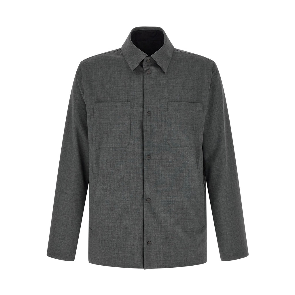 Herno Gray Polyester Full-Length Jacket