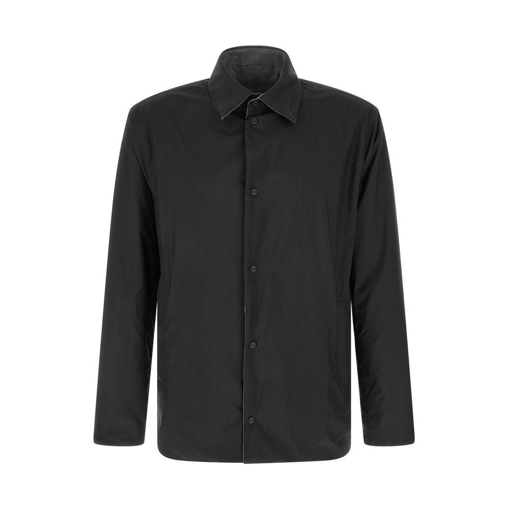 Herno Gray Polyester Full-Length Jacket