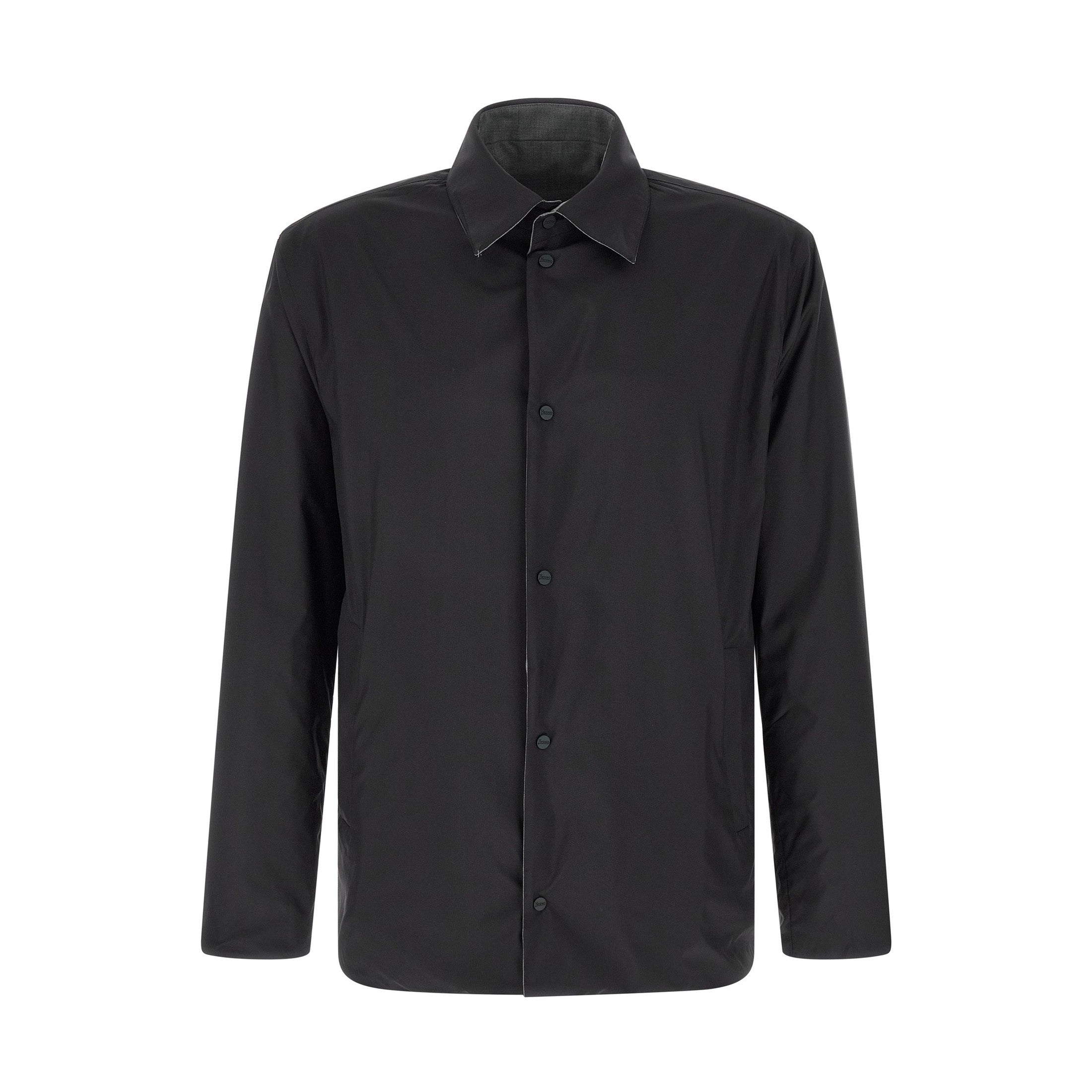 Herno Gray Polyester Full-Length Jacket