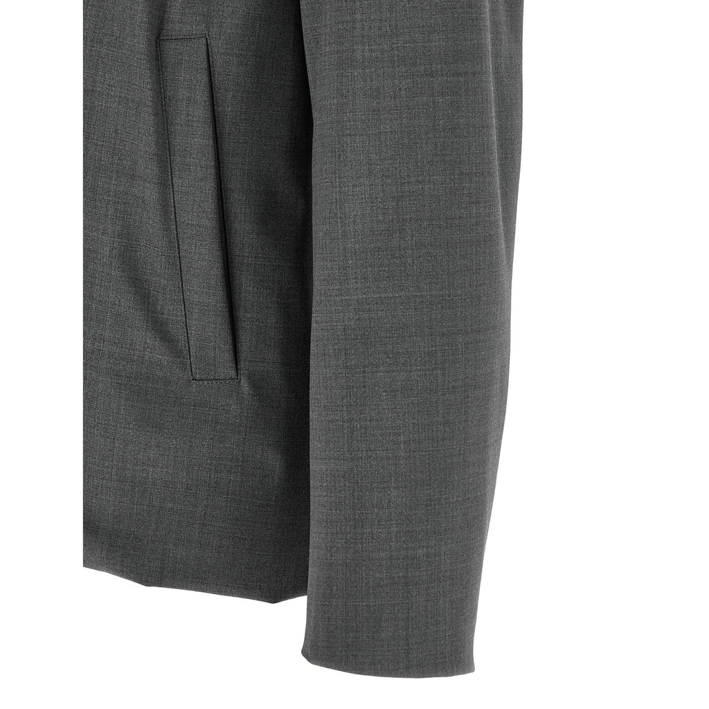 Herno Gray Polyester Full-Length Jacket