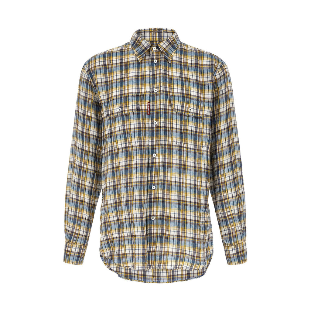 Dsquared² Multicolor Linen Blouse